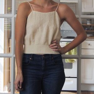 Knit Crop Top by Clifton Place Vintage
